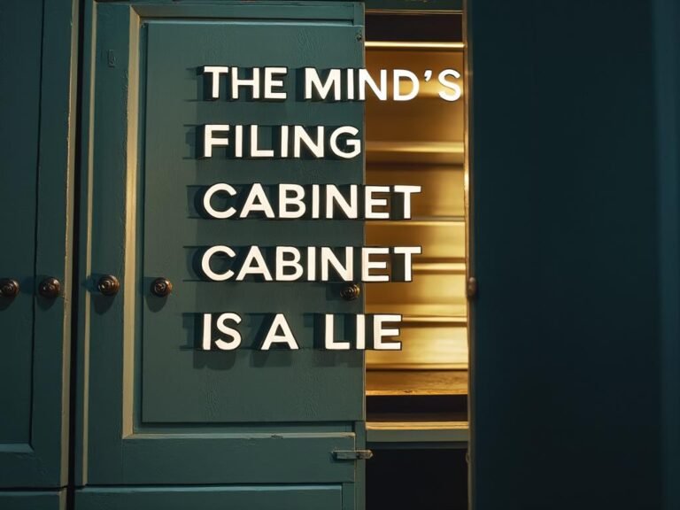 The Mind’s Filing Cabinet is a Lie